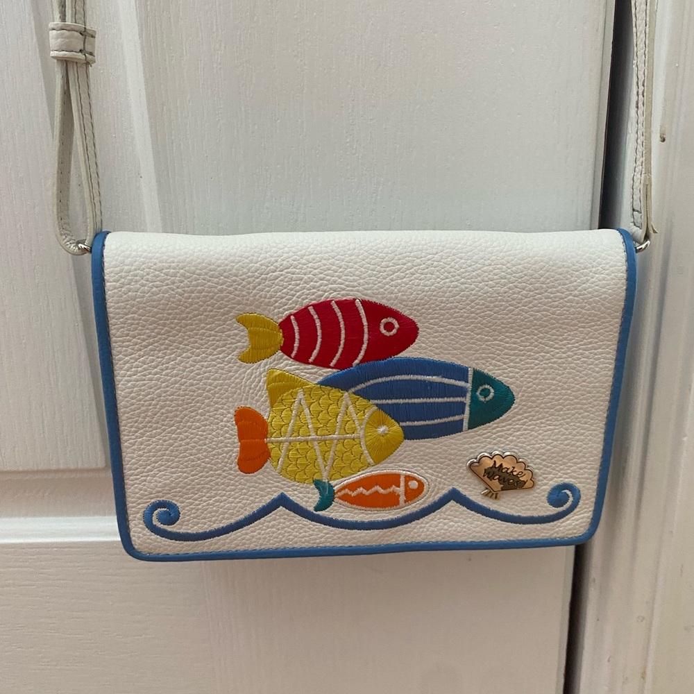 Brighton Vibrant Fish Design Crossbody Bag